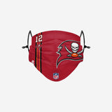 Men's Tampa Bay Buccaneers NFL Football Foco Tom Brady On-Field Sideline Logo Face Cover
