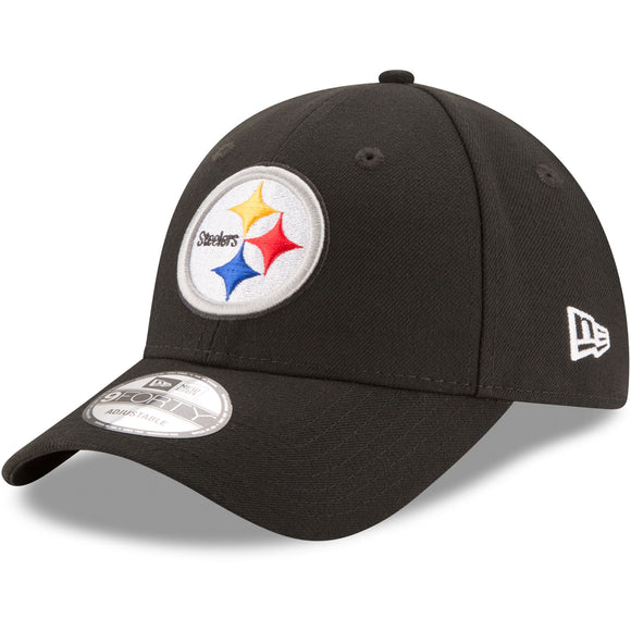 Pittsburgh Steelers New Era Men's Black The League 9Forty NFL Football Adjustable Hat