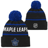 Youth Toronto Maple Leafs 3rd Logo Alternate Jacquard Cuffed Knit Hat with Pom