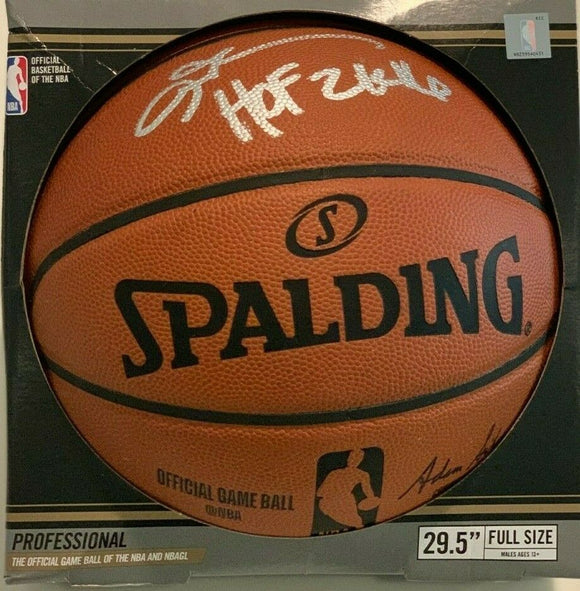 Allen Iverson Autographed NBA Professional Official Game Basketball with 