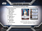 Topps 2020 Star Wars Holocron Series Hobby Box 18 Packs Per Box, 8 Cards Per Pack