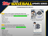 2020 Topps Update Series Baseball Hobby Jumbo Box 10 Packs Per Box, 46 Cards Per Pack