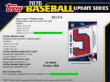 2020 Topps Update Series Baseball Hobby Jumbo Box 10 Packs Per Box, 46 Cards Per Pack