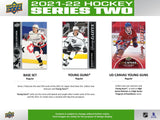 2021/22 Upper Deck Series 2 Hockey Tin 8 Packs Per Box, 8 Cards Per Pack