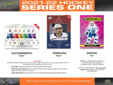2021/22 Upper Deck Series 1 Hockey 6-Pack Blaster Box 5 Packs Per Box, 8 Cards Per Pack Plus One Bonus Pack