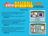2021 Topps Heritage Baseball Hobby Box 24 Packs Per Box, 9 Cards Per Pack
