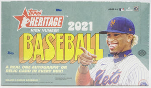 2021 Topps Heritage High Number Baseball Hobby Box 24 Packs Per Box 9 Cards Per Pack