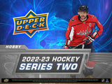 2022/23 Upper Deck Series 2 Hockey Hobby Box 24 Packs per Box, 8 Cards per Pack