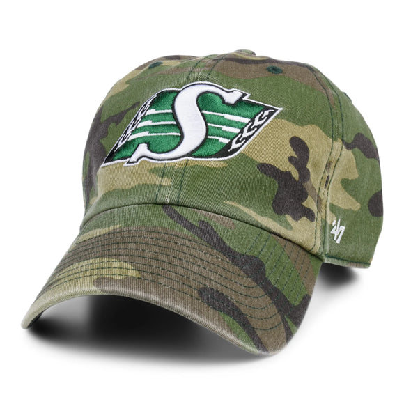 Men's Saskatchewan Roughriders Camo Camouflage Clean up Adjustable Hat Cap One Size Fits Most