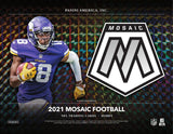 2021 Panini Mosaic Football Hobby Box 10 Packs Per Box, 15 Cards Per Pack