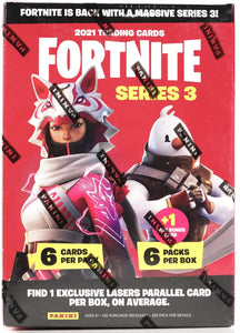 Fortnite Series 3 Trading Cards Blaster Box (Panini 2021) 6 packs per box, 6 cards per pack