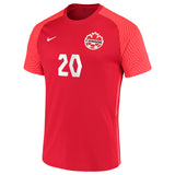 Men's Nike Jonathan David Red Canada Soccer 2021/22 Home - Replica Player Jersey