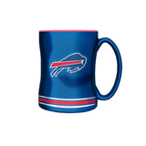 Buffalo Bills Primary Logo Blue Red NFL Football 14oz Sculpted C-Handle Mug