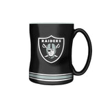 Las Vegas Raiders Primary Logo Black Silver NFL Football 14oz Sculpted C-Handle Mug