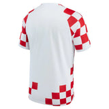 Croatia National Team Nike 2022/23 Home Breathe Stadium Replica Blank Jersey - White