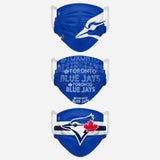 Men's Toronto Blue Jays MLB Baseball Foco Pack of 3 Match Day Face Covering Mask