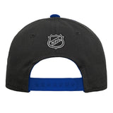 Kids Toronto Maple Leafs NHL Hockey 3rd Alternate Logo Black Pre-Curve Hat