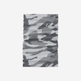 Grey Camo Camouflaged Fashion Design Coloured Foco Gaiter Scarf Adult Face Covering Head Band Mask