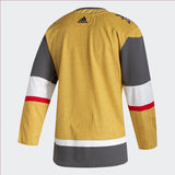 Men's Las Vegas Golden Knights Adidas Alternate Gold Authentic Blank Hockey Jersey
