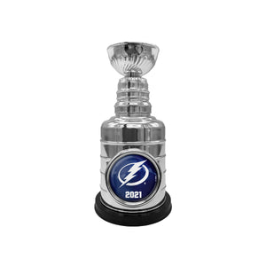 Tampa Bay Lightning NHL Hockey 2021 Stanley Cup Champions 3.25'' Replica Metal Stanley Cup