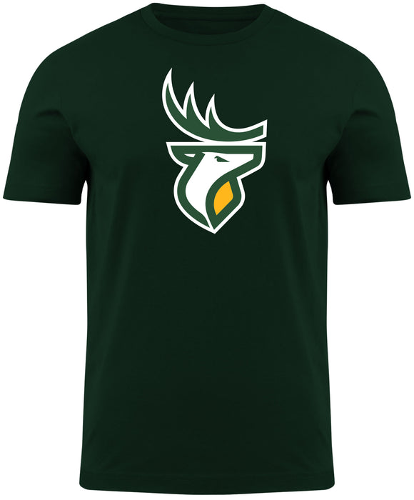 Men's Edmonton Elks Green Primary Logo CFL Football T Shirt - Multiple Sizes