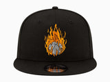 Men's Space Jam: A New Legacy Fire Ball Black New Era 9Fifty Snapback Cap Hat