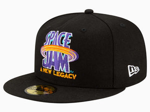Men's Space Jam: A New Legacy Primary Logo Black New Era 59FIFTY Fitted Cap Hat
