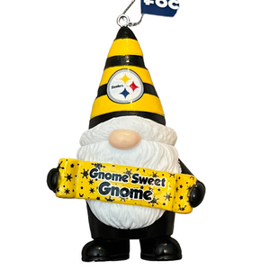 Pittsburgh Steelers Gnome Sweet Gnome Ornament NFL Football by Forever Collectibles