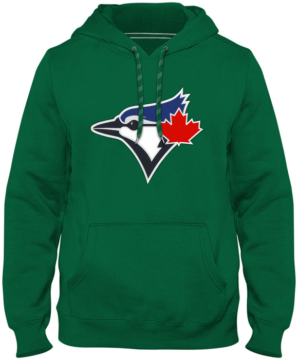 Men's Toronto Blue Jays MLB Baseball Green Primary Logo Birdhead Express Hoodie