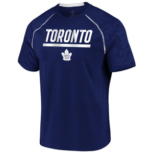 Men's Toronto Maple Leafs Fanatics Branded Defender Mission T-Shirt - Blue/Cobalt - Bleacher Bum Collectibles, Toronto Blue Jays, NHL , MLB, Toronto Maple Leafs, Hat, Cap, Jersey, Hoodie, T Shirt, NFL, NBA, Toronto Raptors