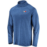 Men's Toronto Blue Jays Fanatics Branded Royal Primary Logo Raglan Quarter-Zip - Jacket