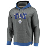 Toronto Maple Leafs Fanatics Branded NHL Hockey Varsity Vintage Pullover Hoodie - Gray