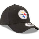 Pittsburgh Steelers New Era Men's Black The League 9Forty NFL Football Adjustable Hat