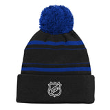 Kids Toronto Maple Leafs 3rd Logo Alternate Jacquard Cuffed Knit Hat with Pom