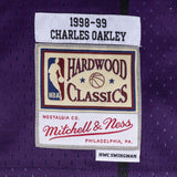 Men's Toronto Raptors Charles Oakley Mitchell & Ness Purple 1998-99 Hardwood Classics Swingman Jersey