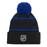 Youth Toronto Maple Leafs 3rd Logo Alternate Jacquard Cuffed Knit Hat with Pom