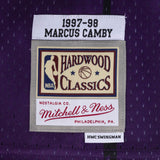 Men's Toronto Raptors Marcus Camby Mitchell & Ness Purple 1997-98 Hardwood Classics Swingman Jersey