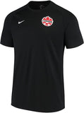 Youth Team Canada Soccer Nike 2021/22 Black Home Blank Player Replica Jersey
