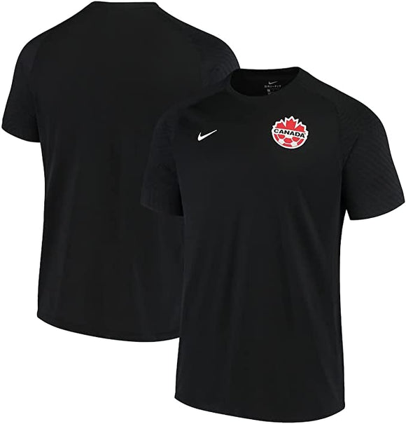 Youth Team Canada Soccer Nike 2021/22 Black Home Blank Player Replica Jersey