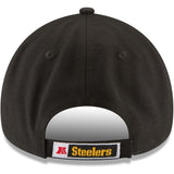 Pittsburgh Steelers New Era Men's Black The League 9Forty NFL Football Adjustable Hat