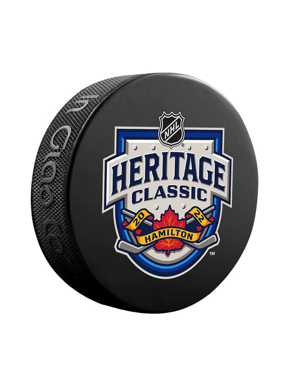 2022 NHL Heritage Classic Logo Hamilton Souvenir Collectors Hockey Puck - Leafs vs Sabres