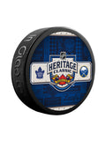 2022 NHL Heritage Classic Match-Up Souvenir Collectors Puck Toronto Maple Leafs vs Buffalo Sabres