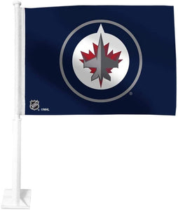 Winnipeg Jets NHL Hockey 11.5" x 15" Double Sided Car Window Flag