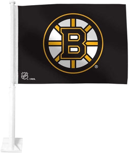 Boston Bruins NHL Hockey 11.5" x 15" Double Sided Car Window Flag