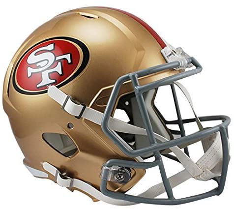 NFL Football Riddell San Francisco 49ers Full Size Revolution Speed Replica Helmet