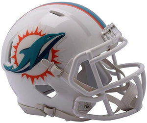 NFL Football Riddell Miami Dolphins Mini Revolution Speed Replica Helmet