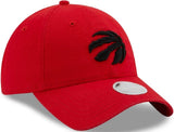 Women's Toronto Raptors New Era Red Hat Black Logo Cap Adjustable Strap