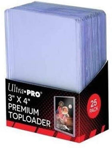 Ultra Pro 3" x 4" Clear Premium Top Loaders 1 Pack of 25 For All Sports Card Collecting