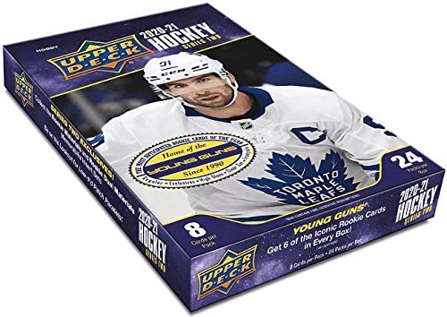 2020-21 Upper Deck Hockey Trading Cards Series 2 Hobby Box 24 Packs Per Box 8 Cards Per Pack