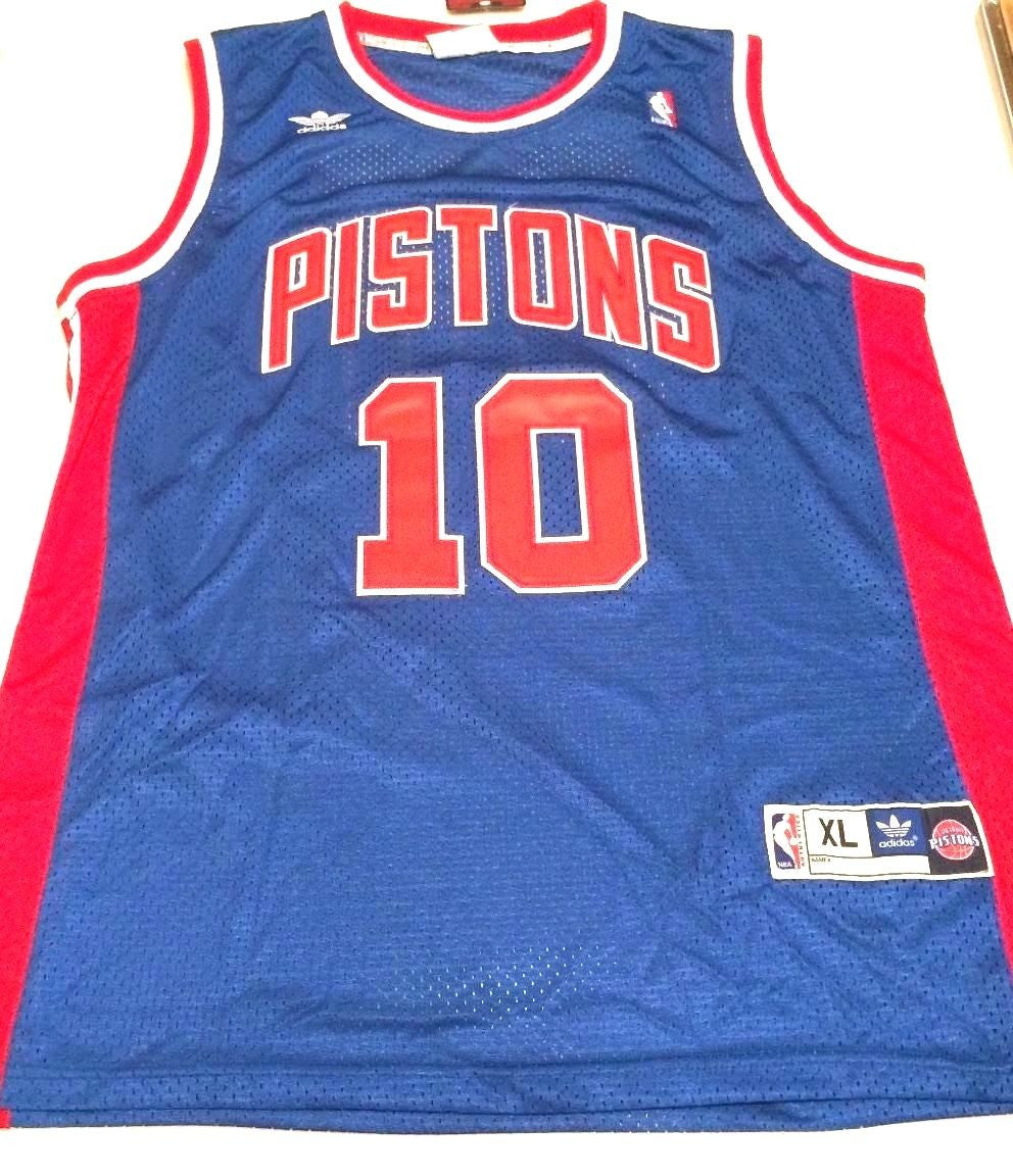 Dennis Rodman Signed Detroit Pistons White Jersey (JSA COA) 5xNBA Cham –